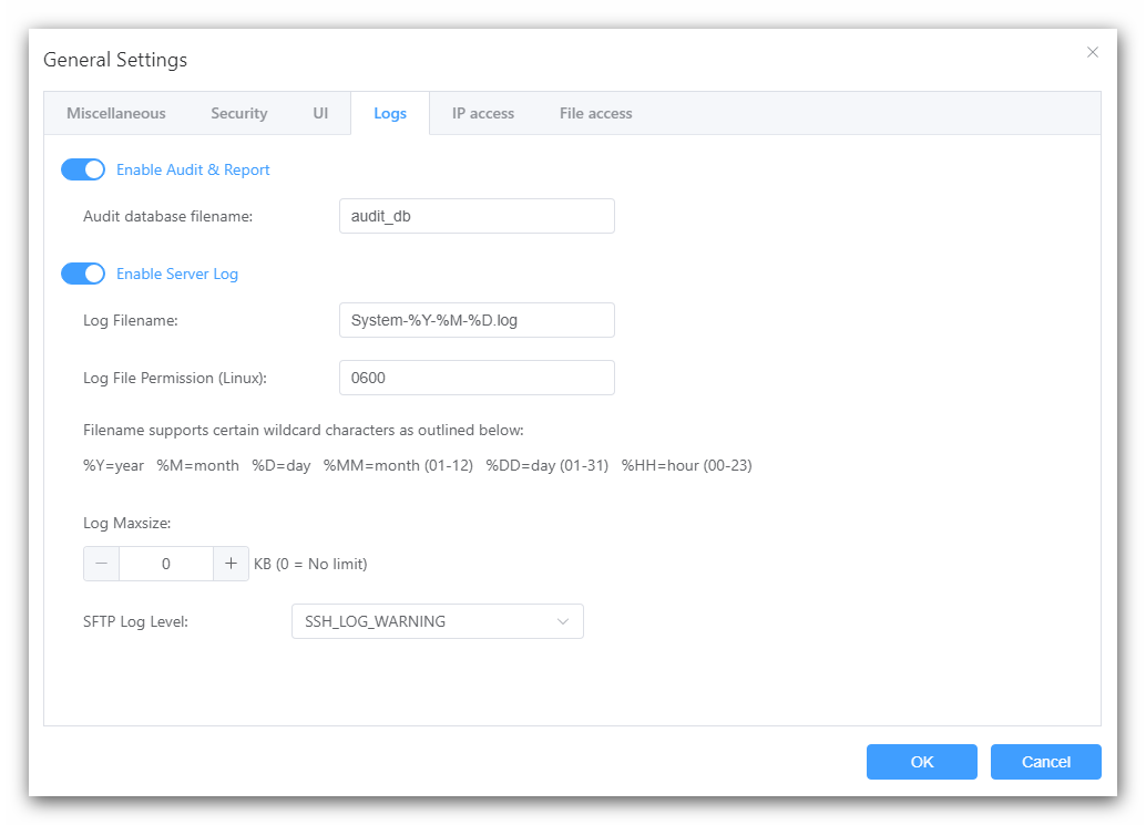 systemlog-setting